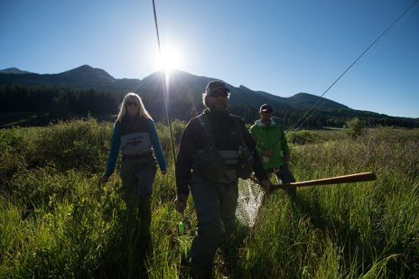 Meet your guide and head to the creek